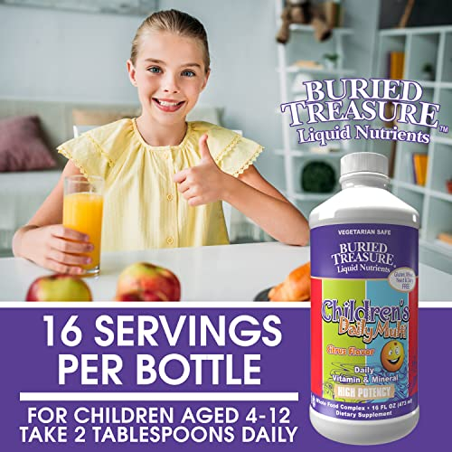 Foto 4 pulgar | Suplemento Buried Treasure Children's Daily Multi, 473 Ml - Venta Internacional.