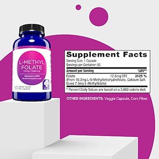 Foto 4 | Suplemento Md.life De L-metilfolato De 7,5 Mg Con Amino A Esencial - Venta Internacional.