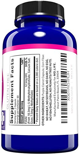 Foto 7 pulgar | Suplemento Md.life De L-metilfolato De 7,5 Mg Con Amino A Esencial - Venta Internacional.