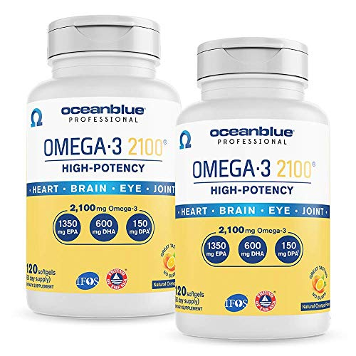 Foto 2 pulgar | Suplemento Oceanblue Omega-3 2100 Aceite De Pescado Para Eructos 240 Soft - Venta Internacional.