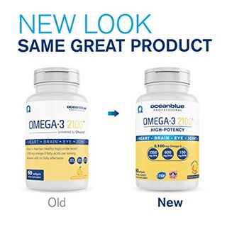 Foto 3 | Suplemento Oceanblue Omega-3 2100 Aceite De Pescado Para Eructos 240 Soft - Venta Internacional.