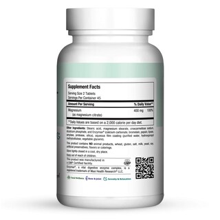 Foto 3 | Suplemento Maxi Health Maxi Citrato De Magnesio 90 Comprimidos - Venta Internacional.