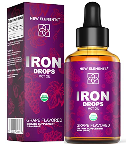 Foto 2 pulgar | Suplemento De Hierro New Elements Organic Liquid 60 Ml - Venta Internacional.