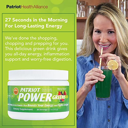 Foto 5 pulgar | Suplemento Patriot Power Greens Green Green, Suministro Para 30 Días, 5.7 Oz - Venta Internacional.