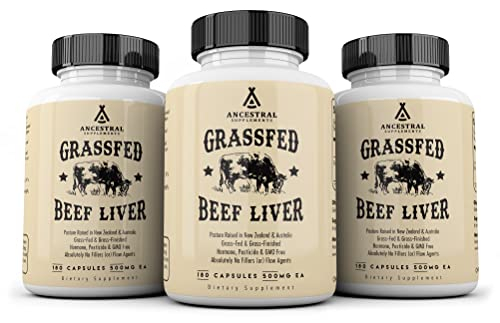 Foto 4 | Suplemento Ancestral Supplements Hígado De Res Alimentado Con Pasto, 180 - Venta Internacional.