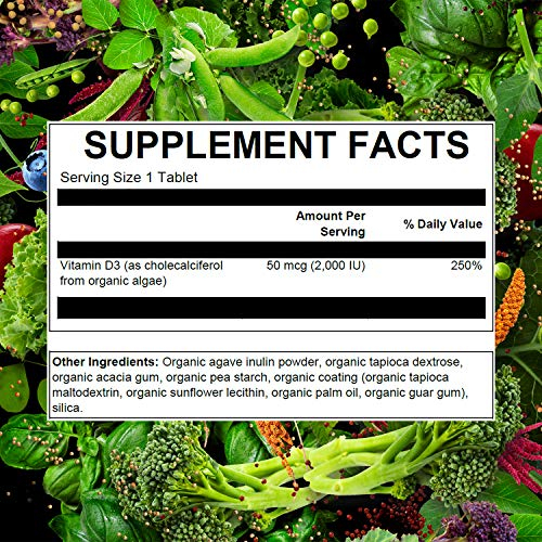 Foto 5 pulgar | Suplemento Vegano De Vitamina D3 Plantfusion 2000 Ui 60 Comprimidos - Venta Internacional.