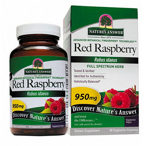 Foto 1 | Suplemento Nature's Answer, Hoja De Frambuesa Roja, 90 Cápsulas, 4 Unidades - Venta Internacional.