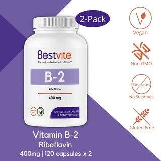Foto 3 | Suplemento Bestvite De Vitamina B-2 (riboflavina) 400 Mg 240 Cápsulas - Venta Internacional.