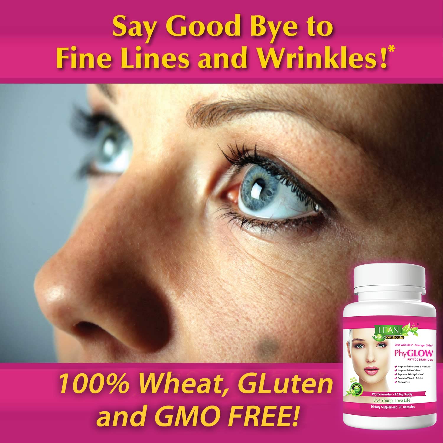 Foto 3 | Suplemento Lean Nutraceuticals Phyglow Phytoceram de 90 Cápsulas-Venta Internacional