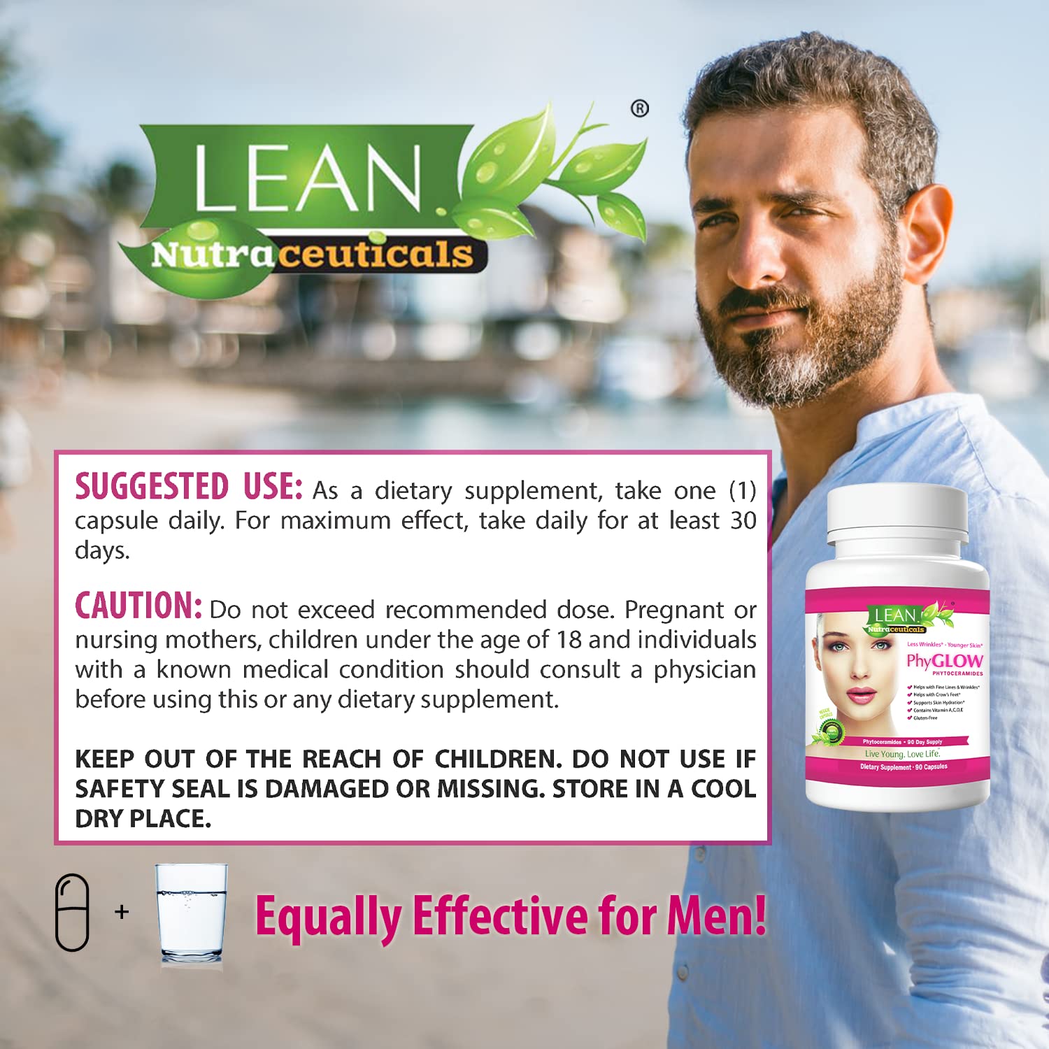 Foto 7 pulgar | Suplemento Lean Nutraceuticals Phyglow Phytoceram de 90 Cápsulas-Venta Internacional