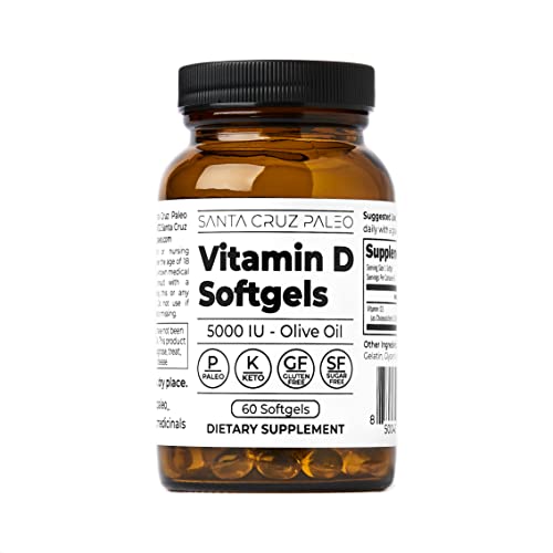 Foto 2 pulgar | Suplemento De Vitamina D Santa Cruz Paleo 5000 Ui Con Aceite De Oliva - Venta Internacional.
