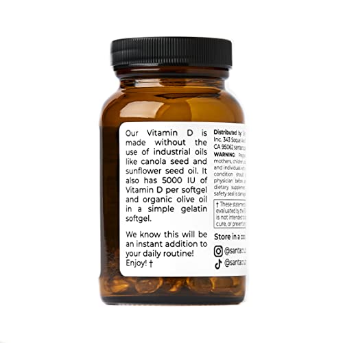 Foto 4 pulgar | Suplemento De Vitamina D Santa Cruz Paleo 5000 Ui Con Aceite De Oliva - Venta Internacional.