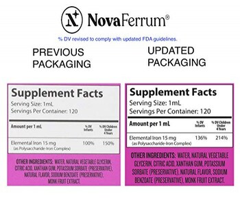 Foto 3 | Suplemento De Hierro Novaferrum Pediatric 120 Ml De Frambuesa Y Uva - Venta Internacional.