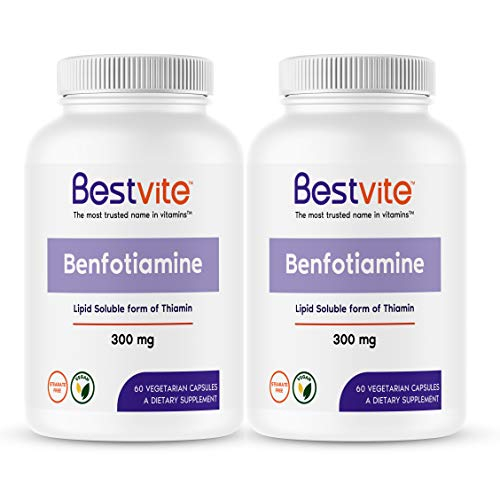 Foto 2 pulgar | Suplemento Bestvite Benfotiamina 300 Mg 120 Cápsulas Vegetarianas - Venta Internacional.