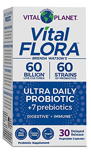 Foto 1 | Probiótico Vital Planet Vital Flora Ultra 60 Mil Millones, 30 Cápsulas - Venta Internacional.