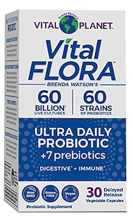Foto 1 | Probiótico Vital Planet Vital Flora Ultra 60 Mil Millones, 30 Cápsulas - Venta Internacional.