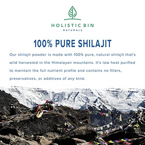 Foto 3 pulgar | Shilajit Powder Holistic Bin Himalayan Wildcrafted, 25 Porciones - Venta Internacional.