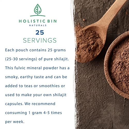 Foto 7 pulgar | Shilajit Powder Holistic Bin Himalayan Wildcrafted, 25 Porciones - Venta Internacional.