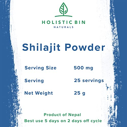 Foto 8 pulgar | Shilajit Powder Holistic Bin Himalayan Wildcrafted, 25 Porciones - Venta Internacional.