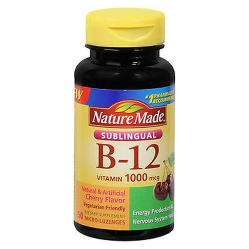 Suplemento Nature Made B-12 Micropastillas Con Sabor A Cereza 50 - Venta Internacional.
