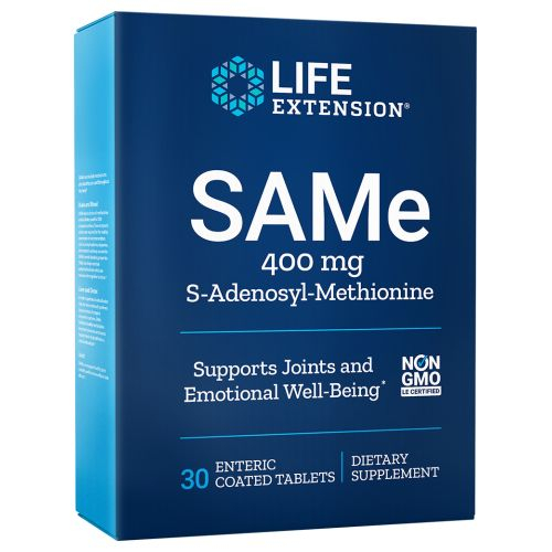 Foto 2 pulgar | Supplement Life Extension Same S-adenosil-metionina 30 Comprimidos - Venta Internacional.