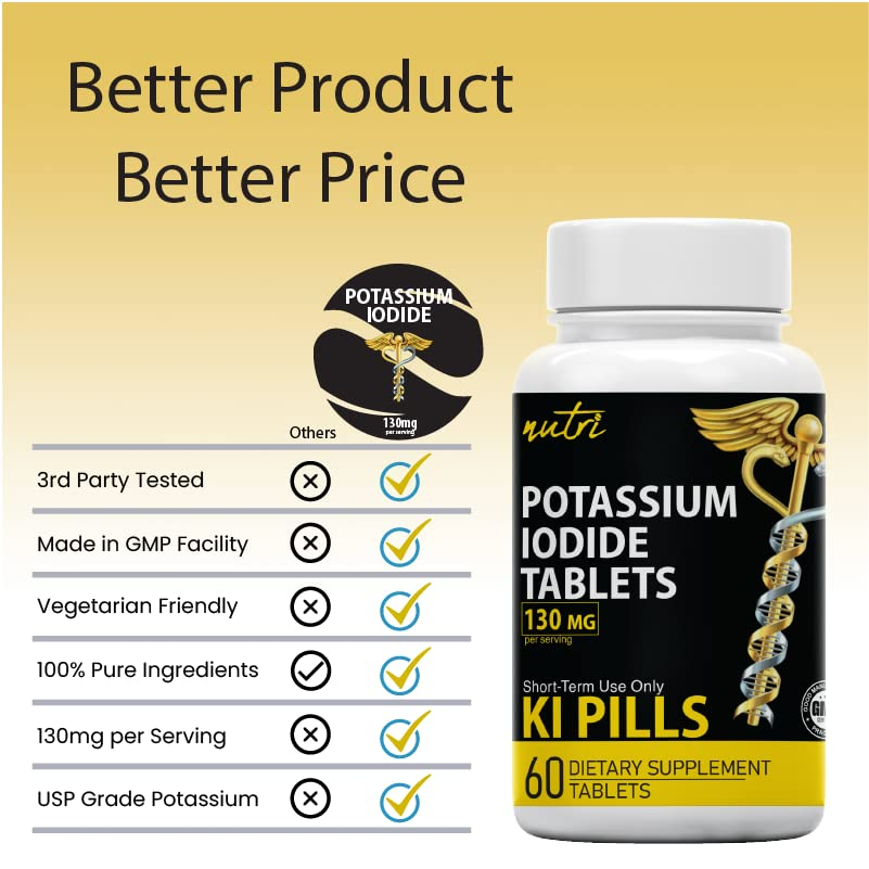 Foto 5 pulgar | Suplemento De Yoduro De Potasio De Nature's Fusions, 130 Mg (60 Tabletas) - Venta Internacional.