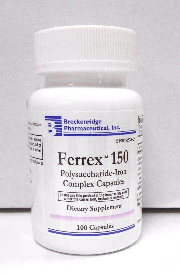 Foto 1 | Suplemento De Hierro Breckenridge Ferrex 150 Polisacárido 100 C - Venta Internacional.