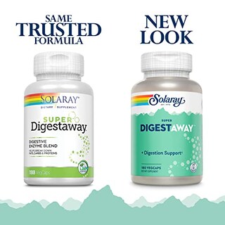 Foto 2 | Suplemento Solaray Super Digestaway, Enzima Digestiva, 180 Verduras - Venta Internacional.
