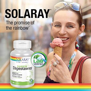 Foto 5 | Suplemento Solaray Super Digestaway, Enzima Digestiva, 180 Verduras - Venta Internacional.