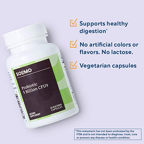 Foto 4 pulgar | Suplemento Solimo Probiotic De 5 Mil Millones De Cfu, 60 Cápsulas, 2 Meses - Venta Internacional.