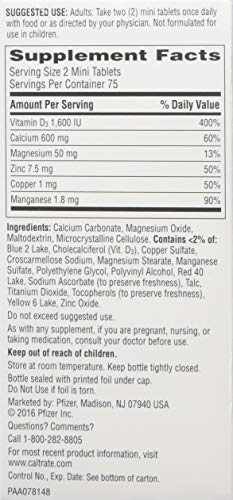 Foto 2 | Suplemento Caltrate Minis + Minerals 150 Comprimidos (paquete De 2) - Venta Internacional.
