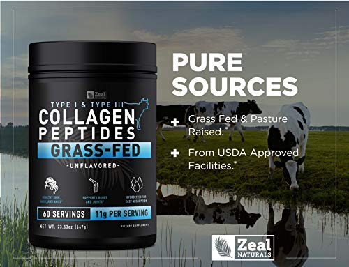 Foto 6 pulgar | Péptidos De Colágeno En Polvo Zeal Naturals 11 G 60 Porciones - Venta Internacional.