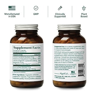 Foto 2 | Suplemento De Calcio Algaecal Plus Con Vitamina D3 Y K2 Durante 3 Meses - Venta Internacional.