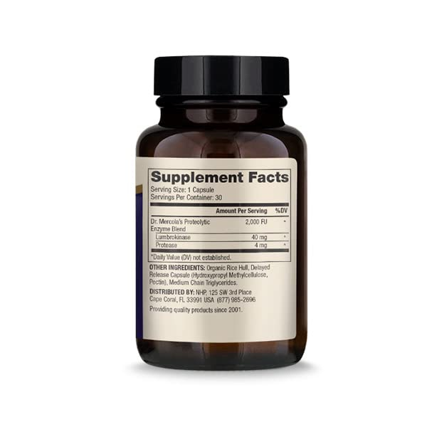 Foto 3 pulgar | Suplemento Dietético Dr. Mercola Lumbrokinase Enzymes 30 Cápsulas - Venta Internacional.