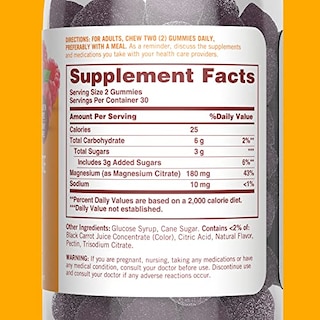 Foto 3 | Suplemento De Gomitas De Citrato De Magnesio Sundown 180 Mg X 60 - Venta Internacional.