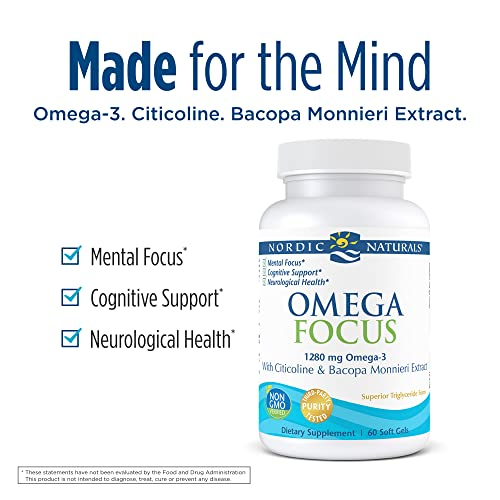 Foto 4 pulgar | Suplemento Nordic Naturals Omega Focus 60 Soft Gels - Venta Internacional.
