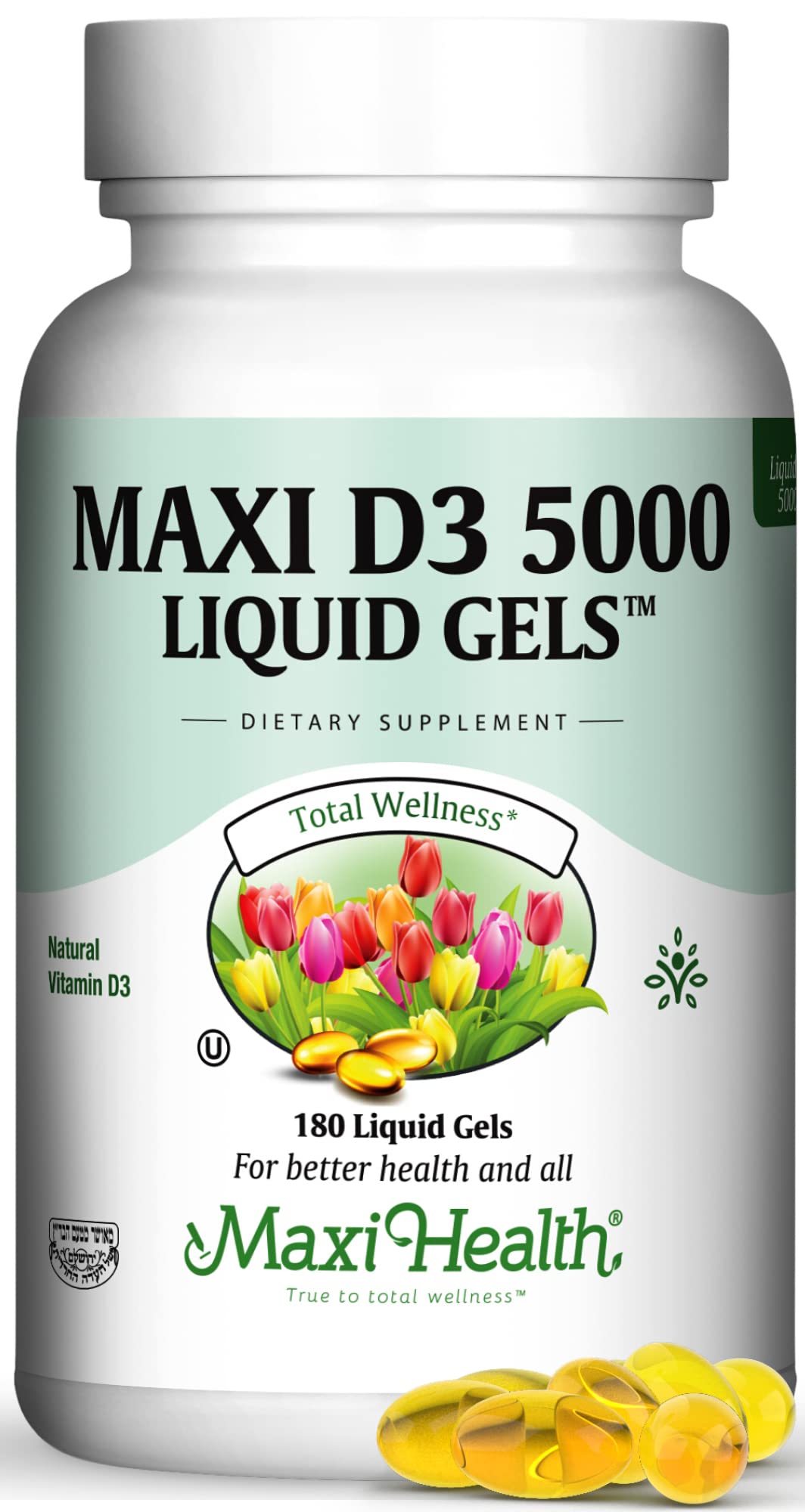 Foto 2 pulgar | Cápsulas Blandas de Vitamina D3 5000 Ui Maxi Health - Venta Internacional