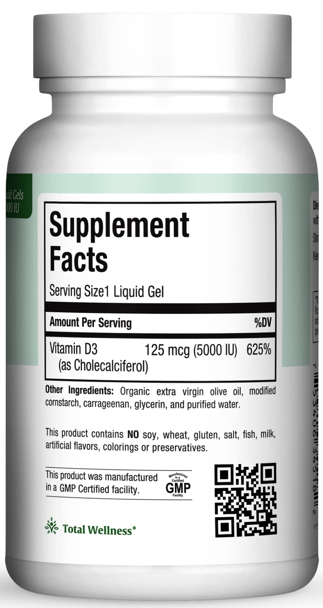 Foto 3 pulgar | Cápsulas Blandas de Vitamina D3 5000 Ui Maxi Health - Venta Internacional