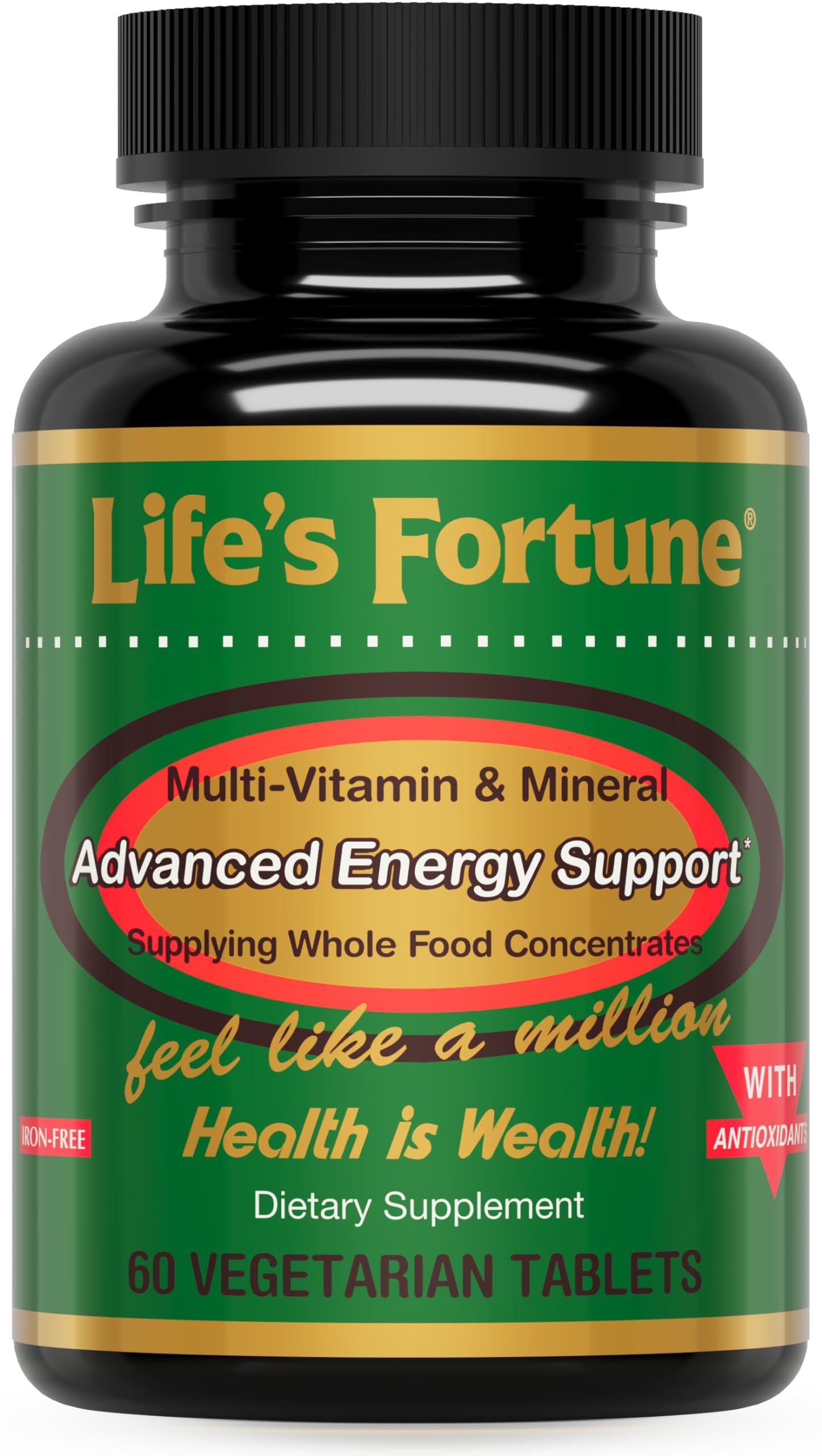 Foto 2 pulgar | Multivitamínico Life's Fortune Whole Food para Mujeres Y Hombres 60 Comprimidos - Venta Internacional