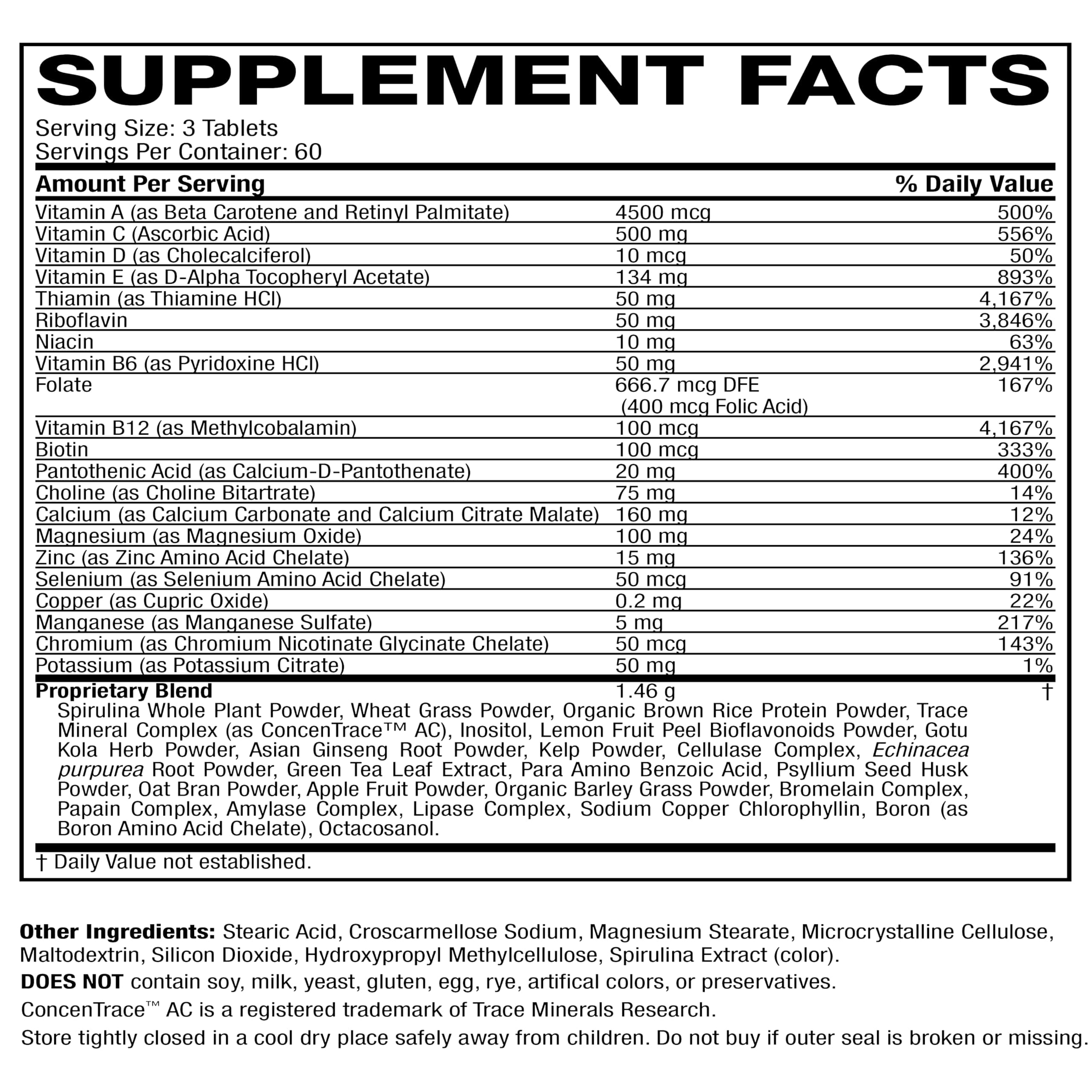 Foto 7 pulgar | Multivitamínico Life's Fortune Whole Food para Mujeres Y Hombres 60 Comprimidos - Venta Internacional