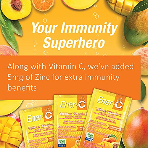 Foto 6 | Mezcla de Bebidas Multivitamínicas Ener-c Peach Mango 1000 Mg De Vitamina C - Venta Internacional