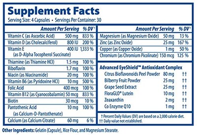 Foto 2 | Suplemento Doctor's Advantage Macular Shield Areds 2 120 Comprimidos - Venta Internacional