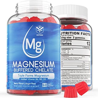 Foto 1 | Gomitas Envycure Magnesio Sin Azúcar con D3 B6 B12 520 mg - Venta Internacional
