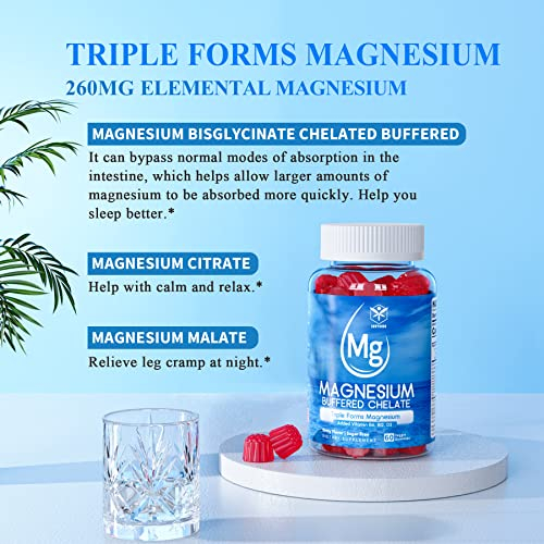 Foto 8 pulgar | Gomitas Envycure Magnesio Sin Azúcar con D3 B6 B12 520 mg - Venta Internacional