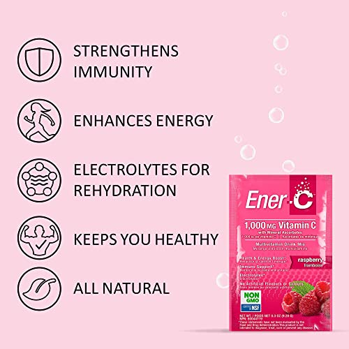 Foto 5 pulgar | Mezcla de Bebida Ener-C Raspberry con 1000 mg de Vitamina C y Electrolitos - Venta Internacional