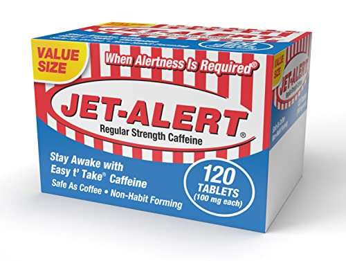 Foto 2 pulgar | Suplemento Jet-alert Cafeína en Tabletas De 100 Mg 120 Unidades - Venta Internacional