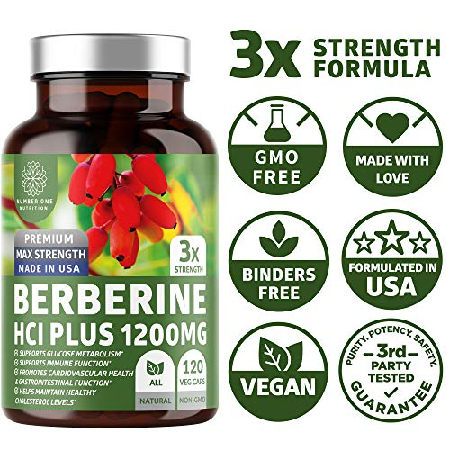 Foto 5 pulgar | Suplemento Number One Nutrition N1n Premium Berberine 1200 mg - Venta Internacional