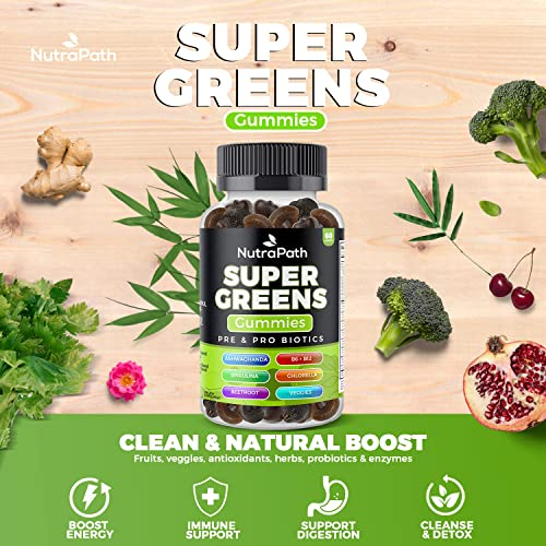 Foto 6 pulgar | Gomitas de Vitaminas Nutrapath Super Greens 60 Unidades Veganas - Venta Internacional