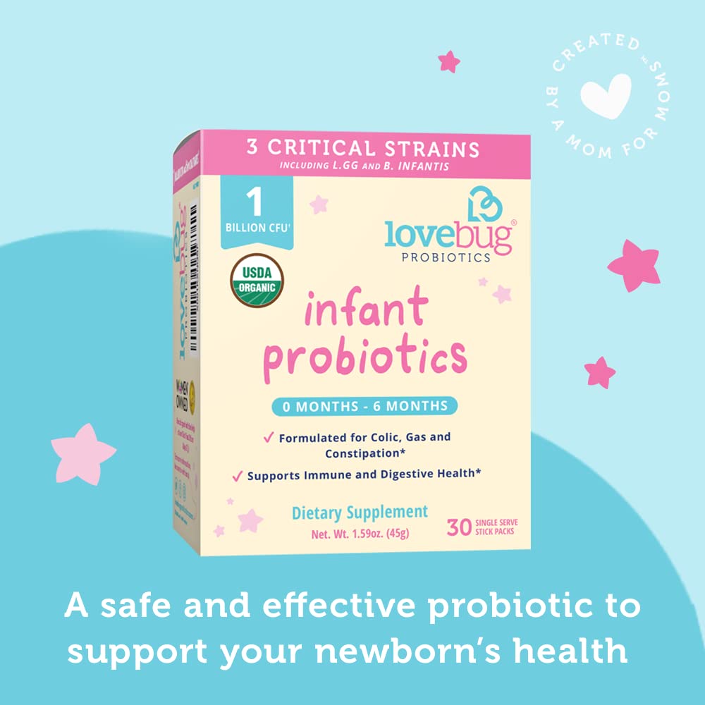 Foto 7 | Probiótico Lovebug Usda Organic para Bebés de 0 A 6 meses 1 B Cfu - Venta Internacional