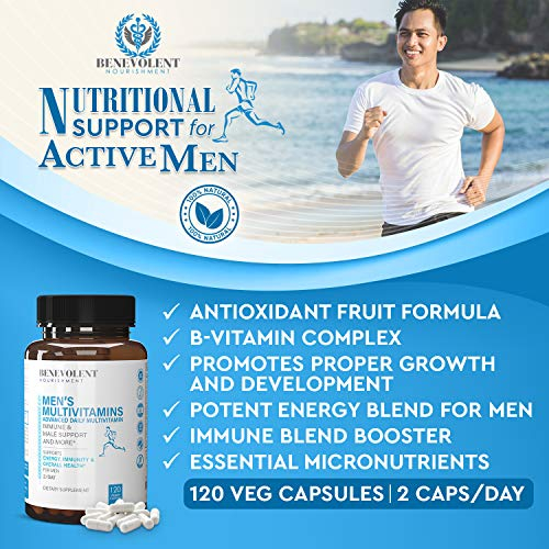 Foto 5 pulgar | Suplemento Multivitamínico Benevolent Nutriment para Hombres 120 Cápsulas - Venta Internacional